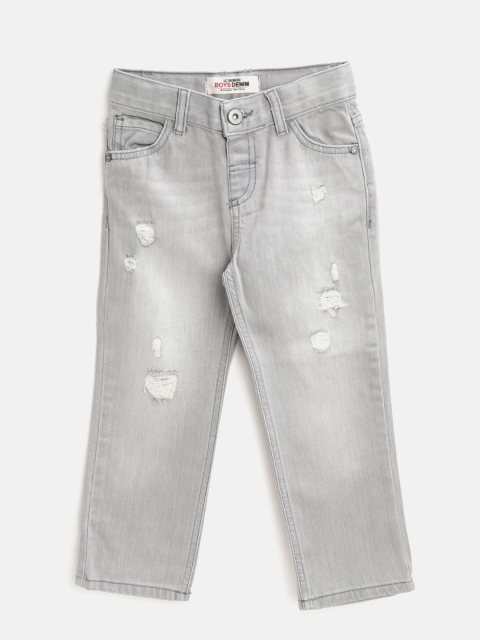 

LC Waikiki Boys Grey Regular Fit Mid-Rise Mildly Distressed Jeans