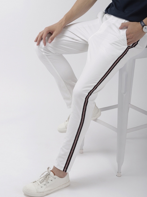 

Mast & Harbour Men White Regular Fit Solid Chinos