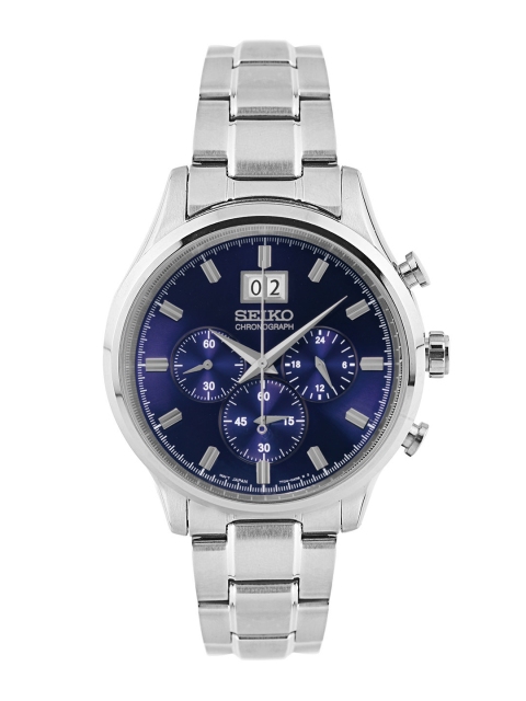 

SEIKO Chronograph Men Navy Blue Analogue watch SPC081P1