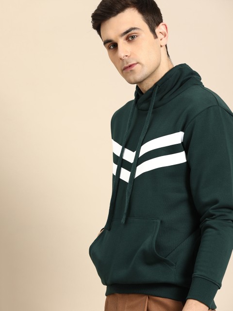 

ether Men Green Printed Sweatshirt