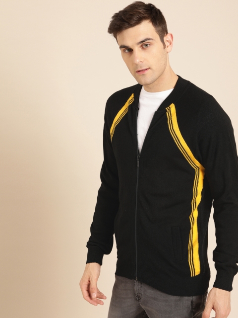 

ether Men Black Solid Cardigan