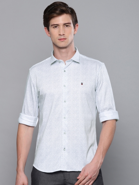 

Louis Philippe Sport Men White Slim Fit Printed Casual Shirt