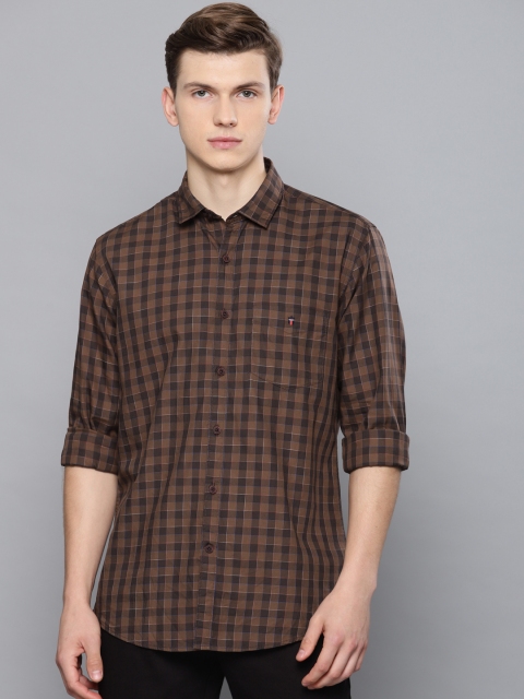 

Louis Philippe Sport Men Brown Slim Fit Checked Casual Shirt