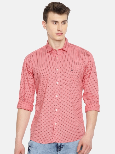 

Louis Philippe Sport Men Pink Slim Fit Printed Casual Shirt