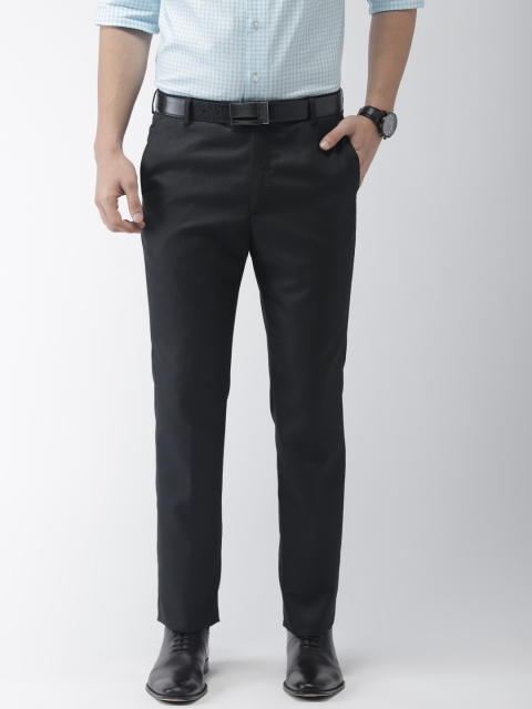 

Arrow Men Navy Blue Slim Fit Solid Formal Trousers