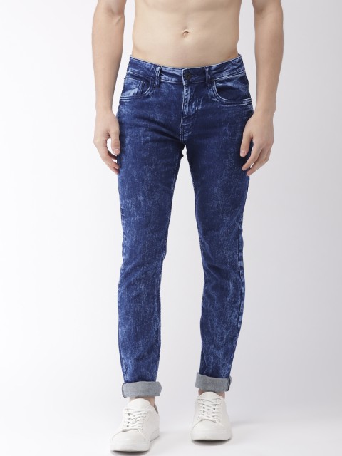 

Flying Machine Men Blue Michael Slim Tapered Fit Mid-Rise Clean Look Stretchable Jeans