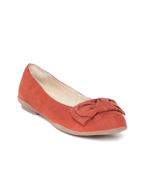 

Van Heusen Woman Women Rust Orange Solid Ballerinas