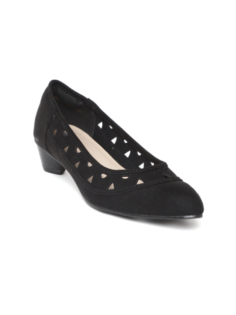 

Van Heusen Woman Women Black Laser Cuts Detail Pumps