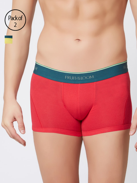 

Fruit of the loom Men Pack of 2 Trunks MTR06-2P-C4, Yellow