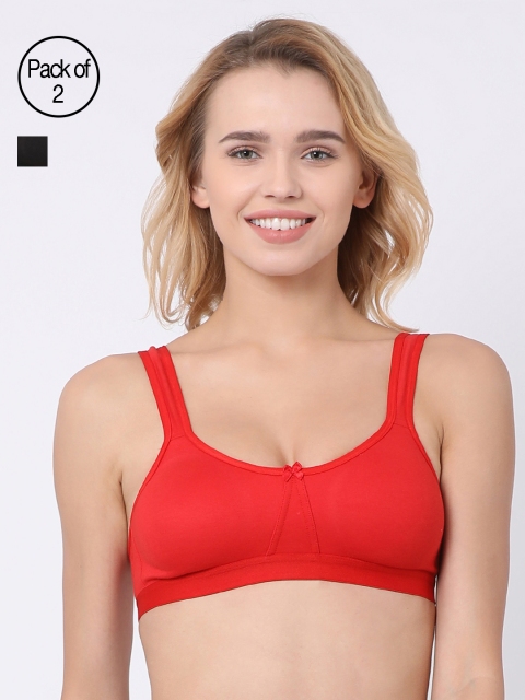 

BRAYOLA Women Pack of 2 Everyday Bras VRS1024, Black