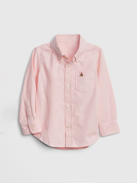 

GAP Boys Pink Regular Fit Solid Casual Shirt