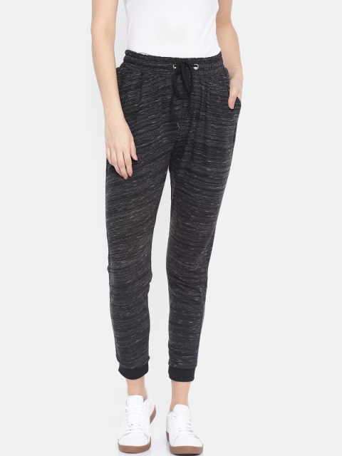 

People Men Grey Melange Solid Joggers