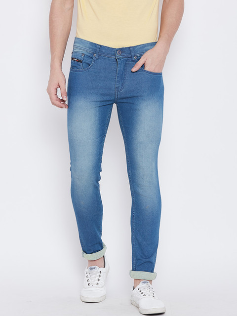 

PERF Men Blue Regular Fit Mid-Rise Clean Look Jeans