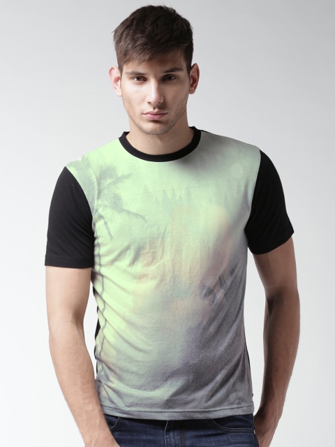 

Mast & Harbour Black Printed T-shirt