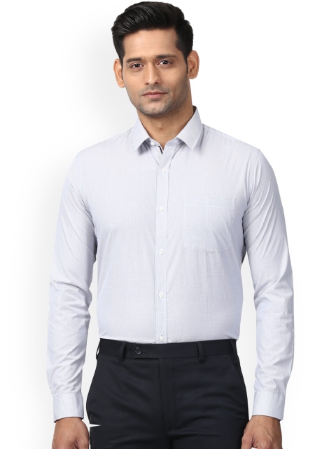 

Next Look Men Grey Slim Fit Checked Formal Shirt