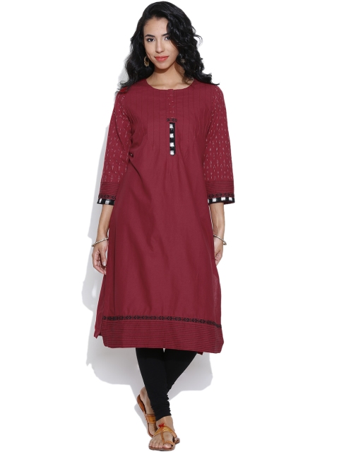 

BIBA Maroon Kurta