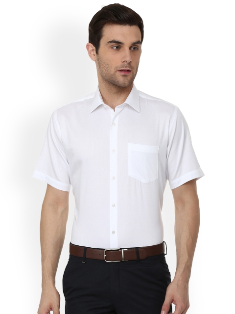 

Van Heusen Men White Regular Fit Solid Formal Shirt