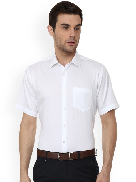 

Van Heusen Men White Regular Fit Solid Formal Shirt