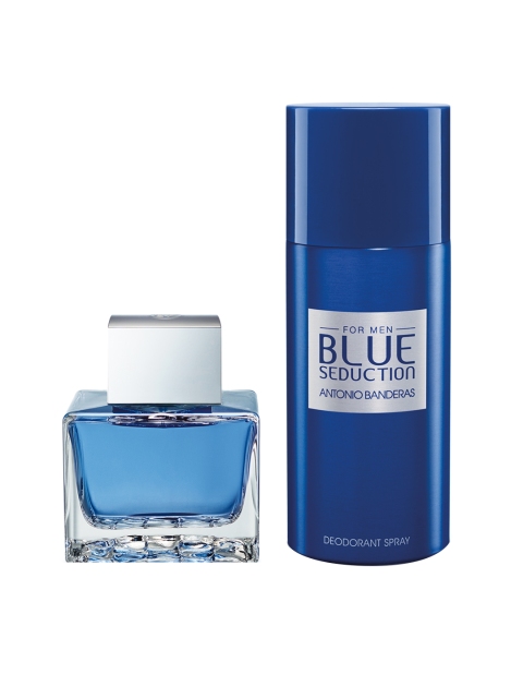 

Antonio Banderas Men Blue Seduction for Men Eau de Toilette & Deodorant Spray Gift Set, Transparent