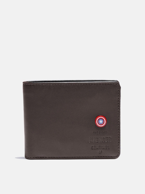 

Kook N Keech Marvel Men Coffee Brown Solid Two Fold Wallet