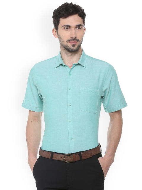 

Allen Solly Men Sea Green Slim Fit Solid Casual Shirt