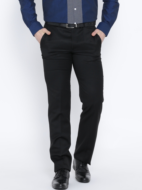 

Raymond Black Woollen Contemporary Fit Formal Trousers