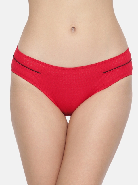 

Wacoal Women Red Self Design Bikini Briefs LP5977-RE-M