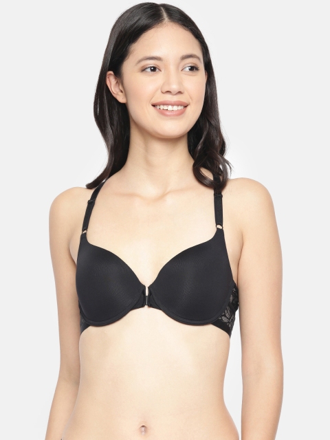 

Wacoal Black Solid Underwired Lightly Padded Curve Diva Everyday Bra WB7947-BL-E80