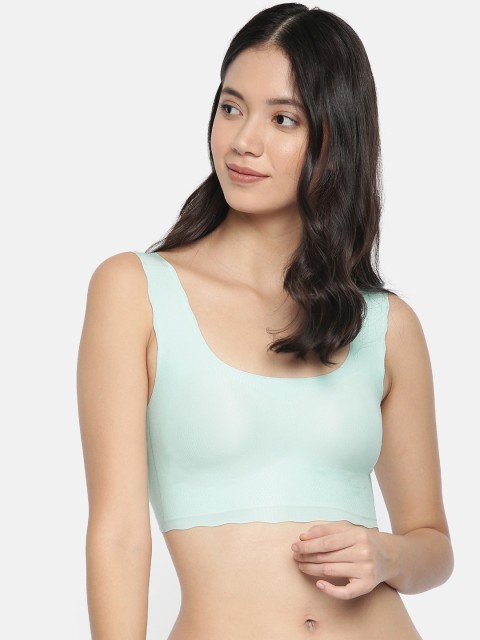 

Wacoal Teal Solid Non-Wired Lightly Padded T-shirt Bra CGG540-SX-M