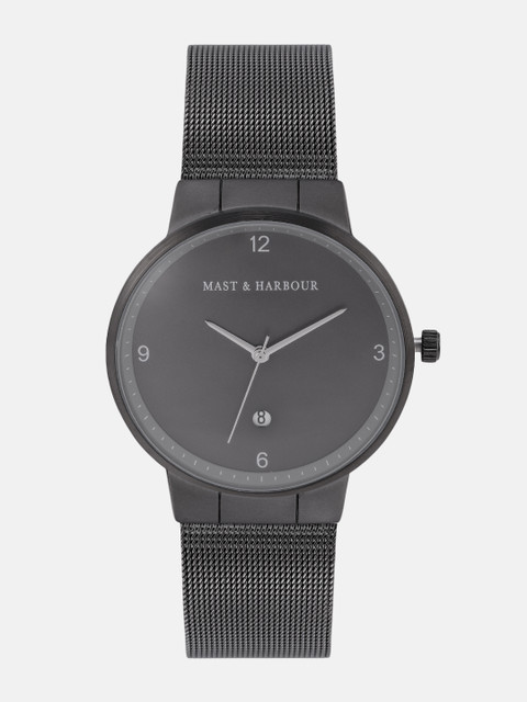 

Mast & Harbour Unisex Charcoal Grey Analogue Watch MFB-PN-PF-DK2435