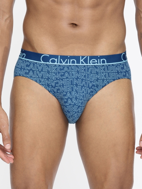 

Calvin Klein Underwear Men Blue Printed Basic Brief NU86371IJ
