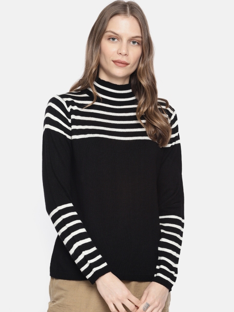 

Chemistry Edition Women Black & White Striped Sweater