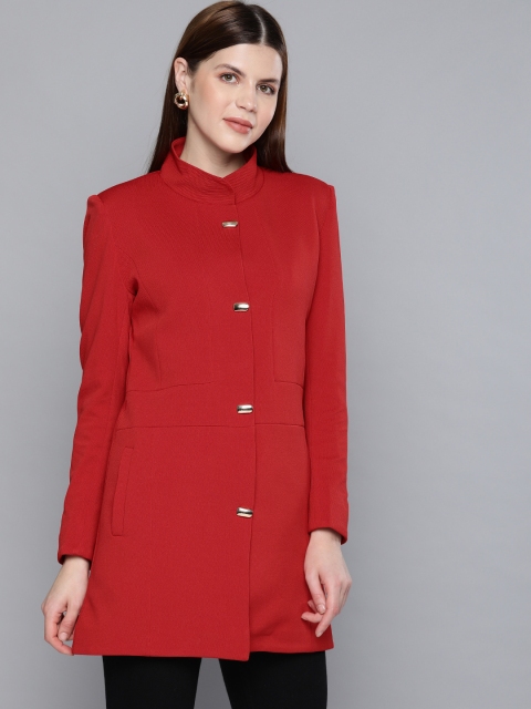 

Chemistry Edition Women Red Solid Parka Jacket