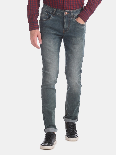 

Flying Machine Men Blue & Blue Skinny Fit Low-Rise Clean Look Jeans