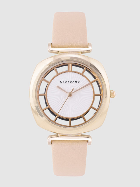 

GIORDANO Women White Analogue Watch C2163-01