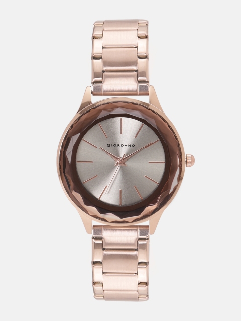 

GIORDANO Women Gunmetal-Toned Analogue Watch C2171-11, Metallic