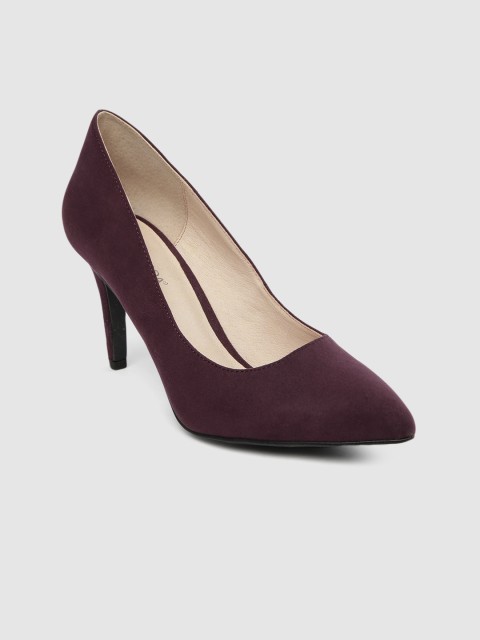 

Vero Moda Women Burgundy Solid Pumps