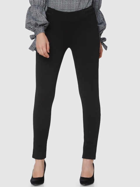 

Vero Moda Women Black Solid Leggings