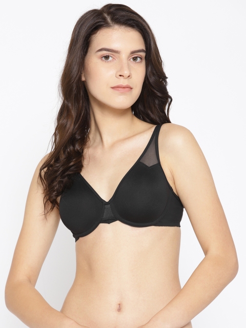 

Wacoal Black Solid Underwired Non Padded Everyday Bra 65115
