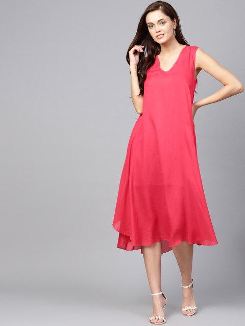

I AM FOR YOU Women Pink A-Line Dress
