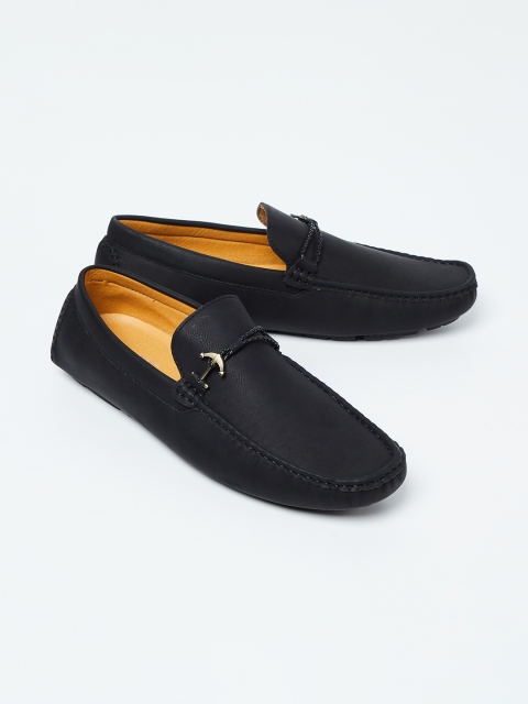 

CODE by Lifestyle Men Black Solid Slip-Ons