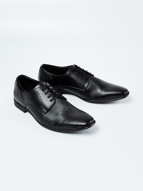 

Code Men Black Solid Formal Derbys