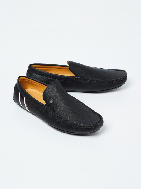 

CODE by Lifestyle Men Black Textured Slip-Ons