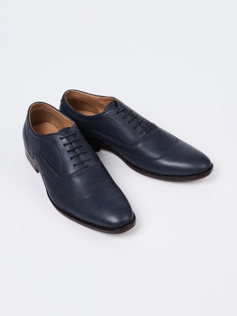 

CODE by Lifestyle Men Navy Blue Solid Formal Oxfords