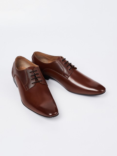 

CODE by Lifestyle Men Tan Brown Textured Formal Derbys