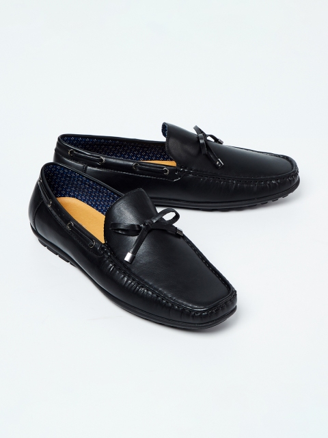 

CODE by Lifestyle Men Black Solid Slip-Ons