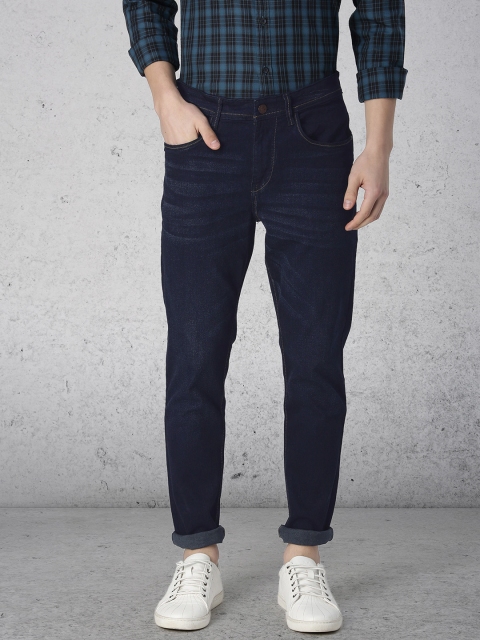

Ecko Unltd Men Navy Blue Slim Tapered Fit Mid-Rise Clean Look Stretchable Jeans