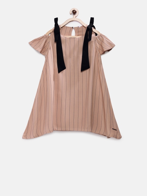 

TALES & STORIES Girls Nude-Coloured A-Line Dress