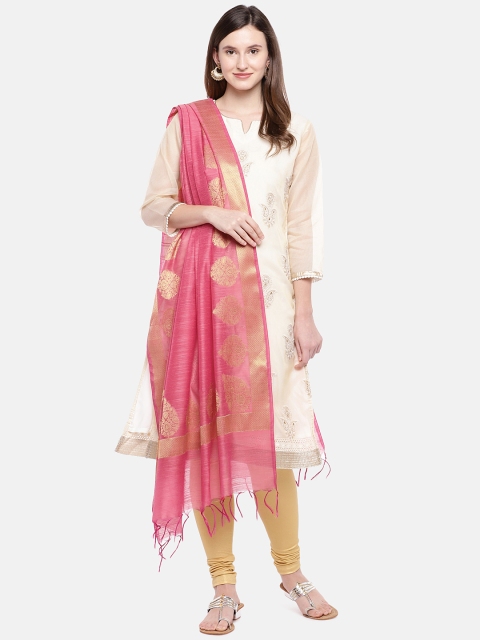 

Ethnicity Women Pink Printed Dupatta