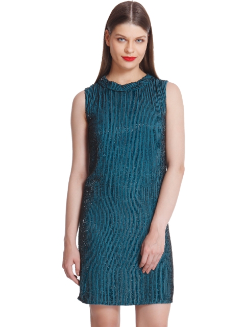 

Vero Moda Marquee by Kangana Ranaut Green Beaded Shift Dress
